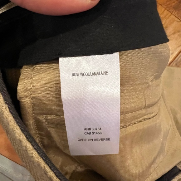 Wool wide leg work pant - Picture 6 of 8